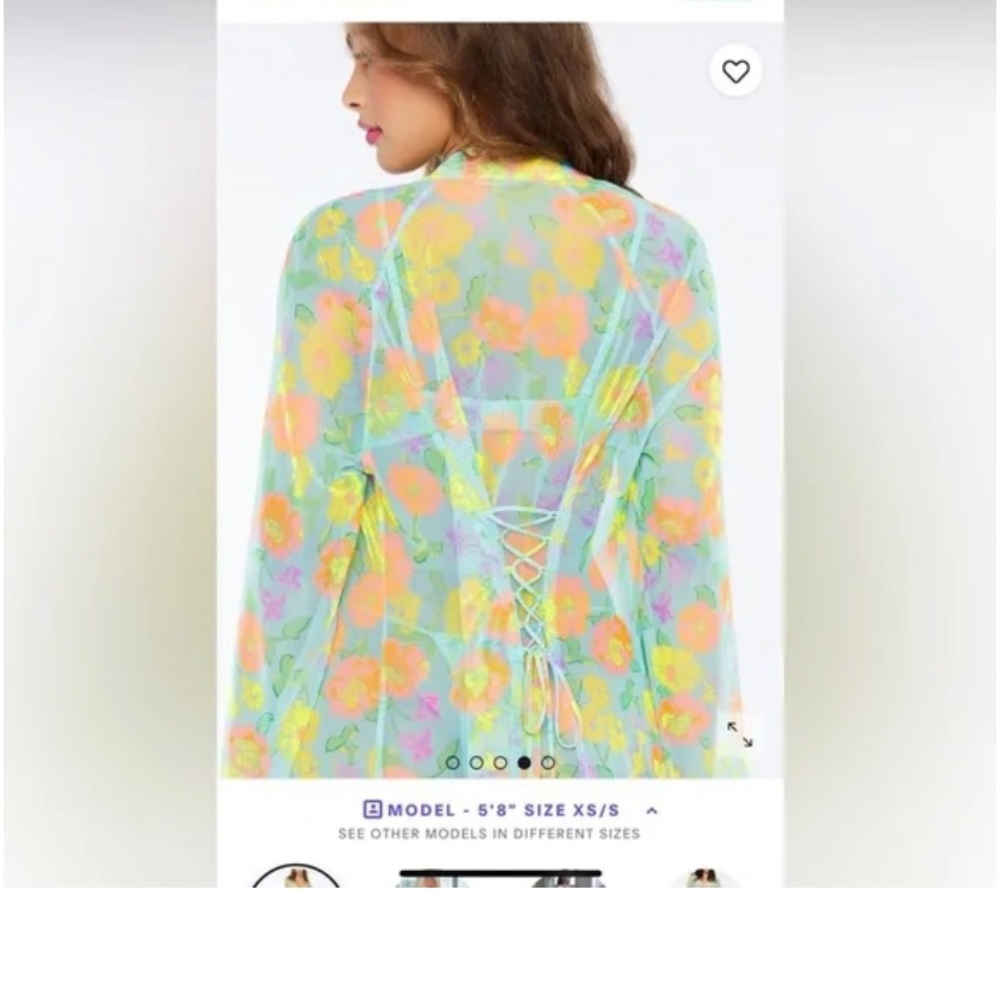 Free Spirit Floral Full-Length Robe - Picture 2 of 6